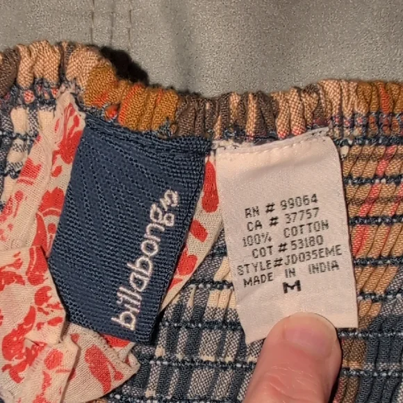 Billabong Plaid Halter Dress - Blue and Brown - Picture 5 of 5